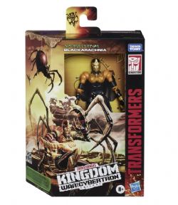 TRANSFORMERS GENERATIONS WAR FOR CYBERTRON KINGDOM - FIGURINE WFC-K5 BLACKARACHNIA DELUXE- ARAIGNÉE